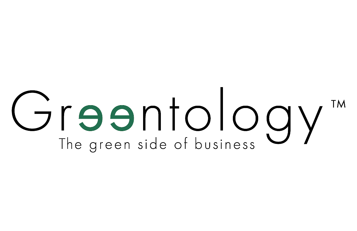 Logo Greentology Negro green side