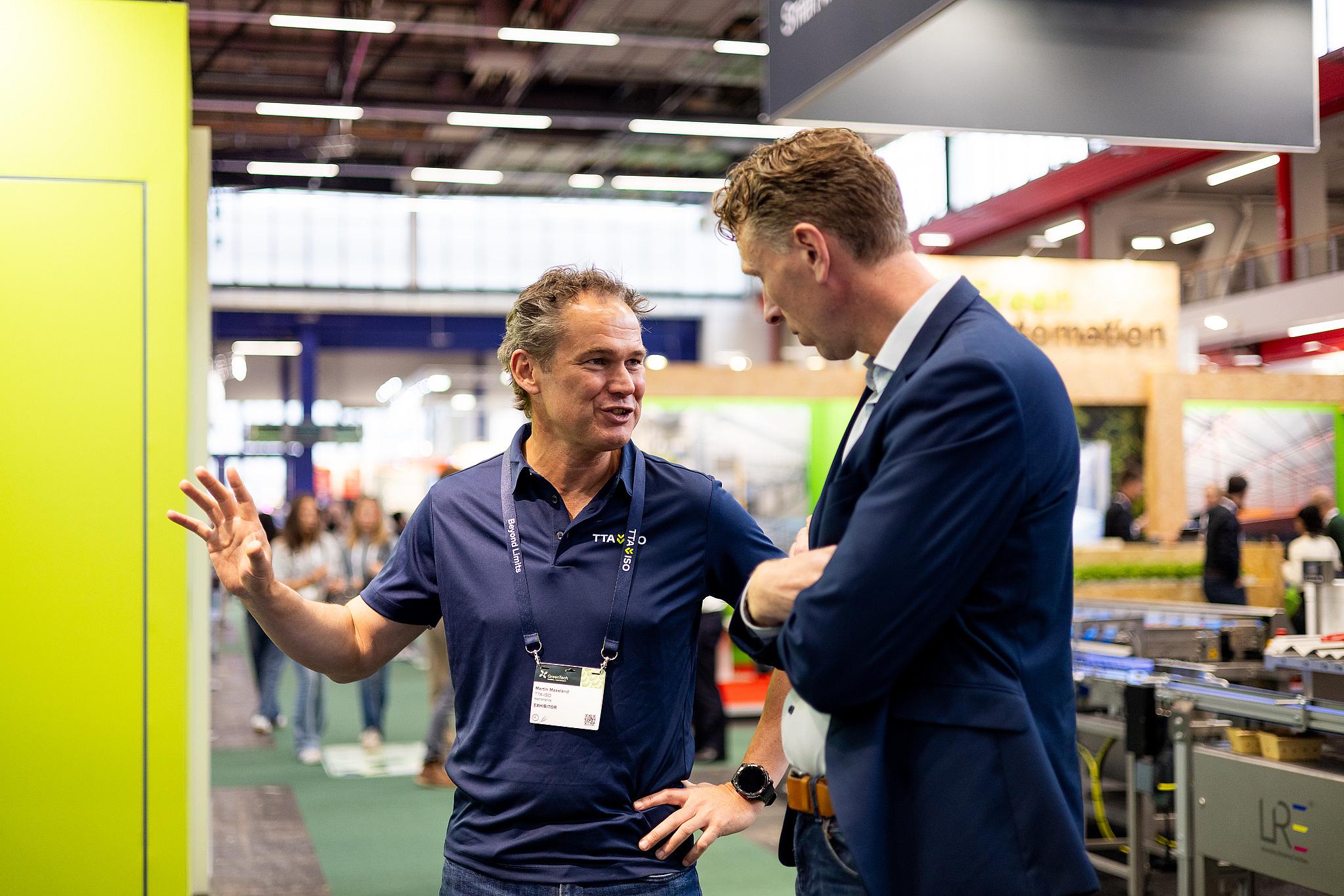 GreenTech exhibitor and visitor