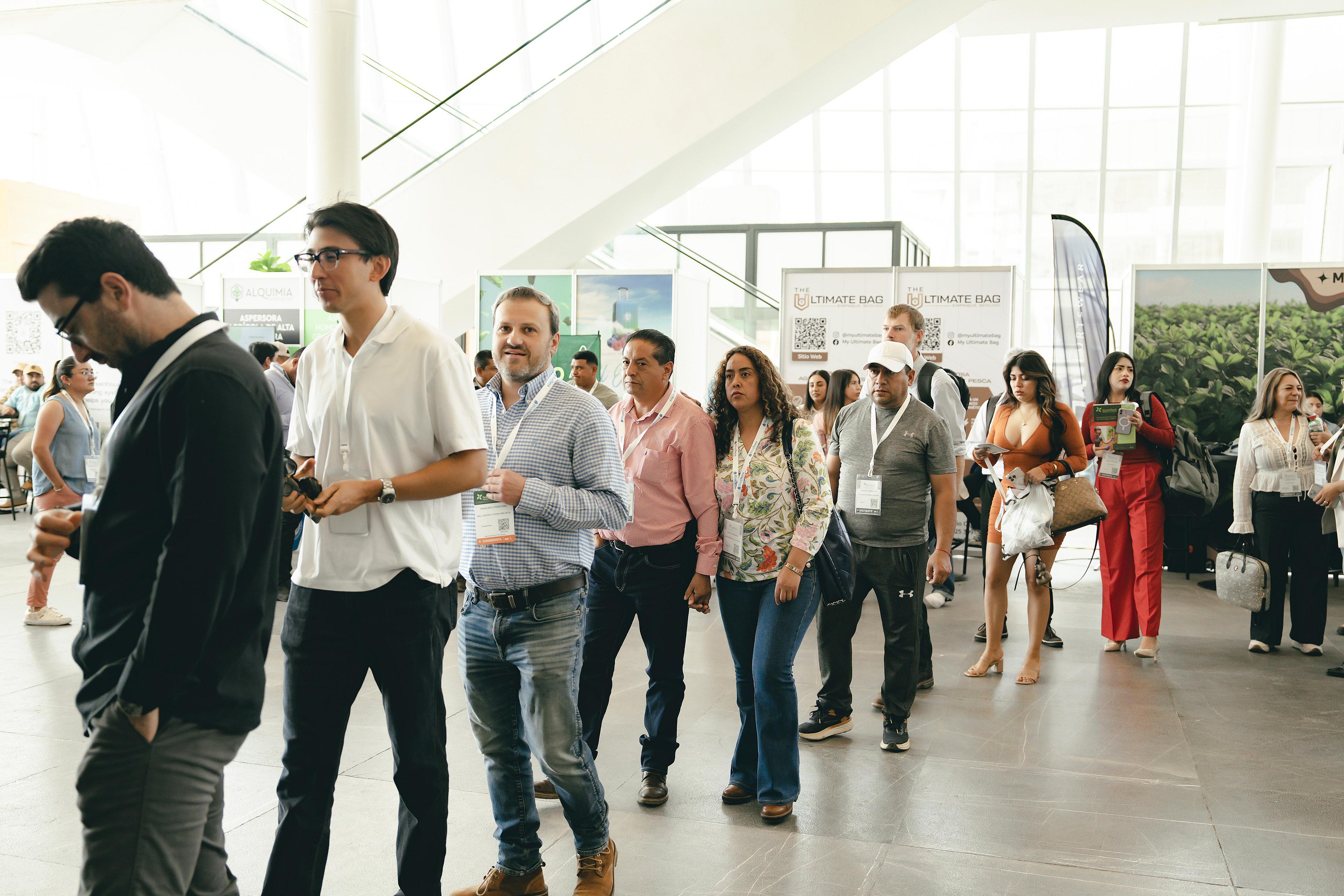 Visitors entering the venue