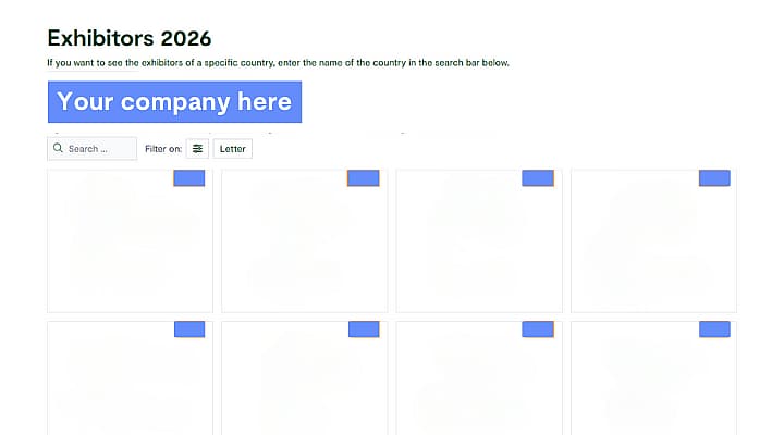 HIghlight exhibitor list impression