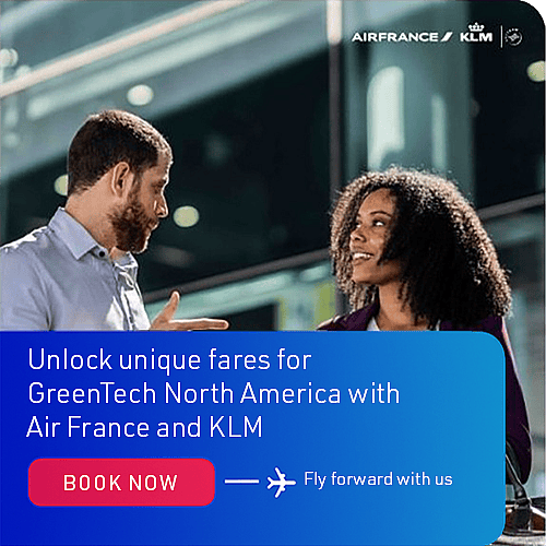 Unlock unique fares for GreenTech North America with Air France and KLM