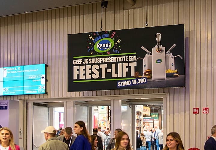 Hangende banner enkelzijdig