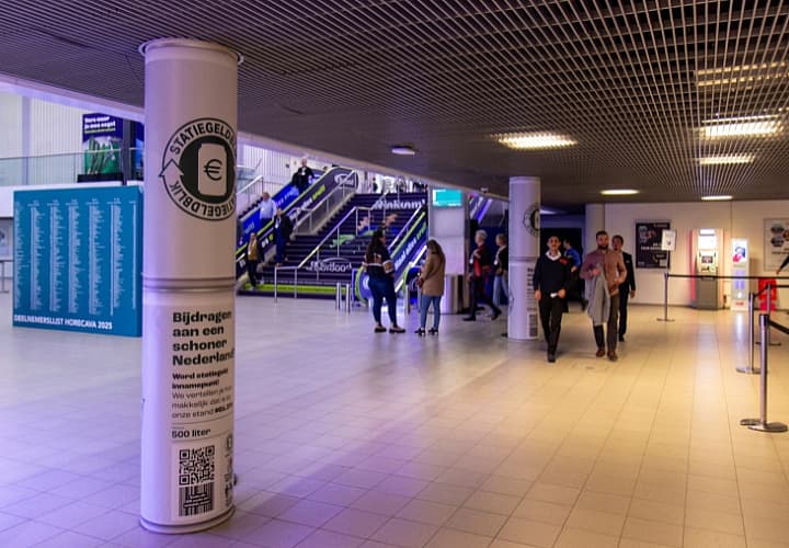 Pilaar branding rond