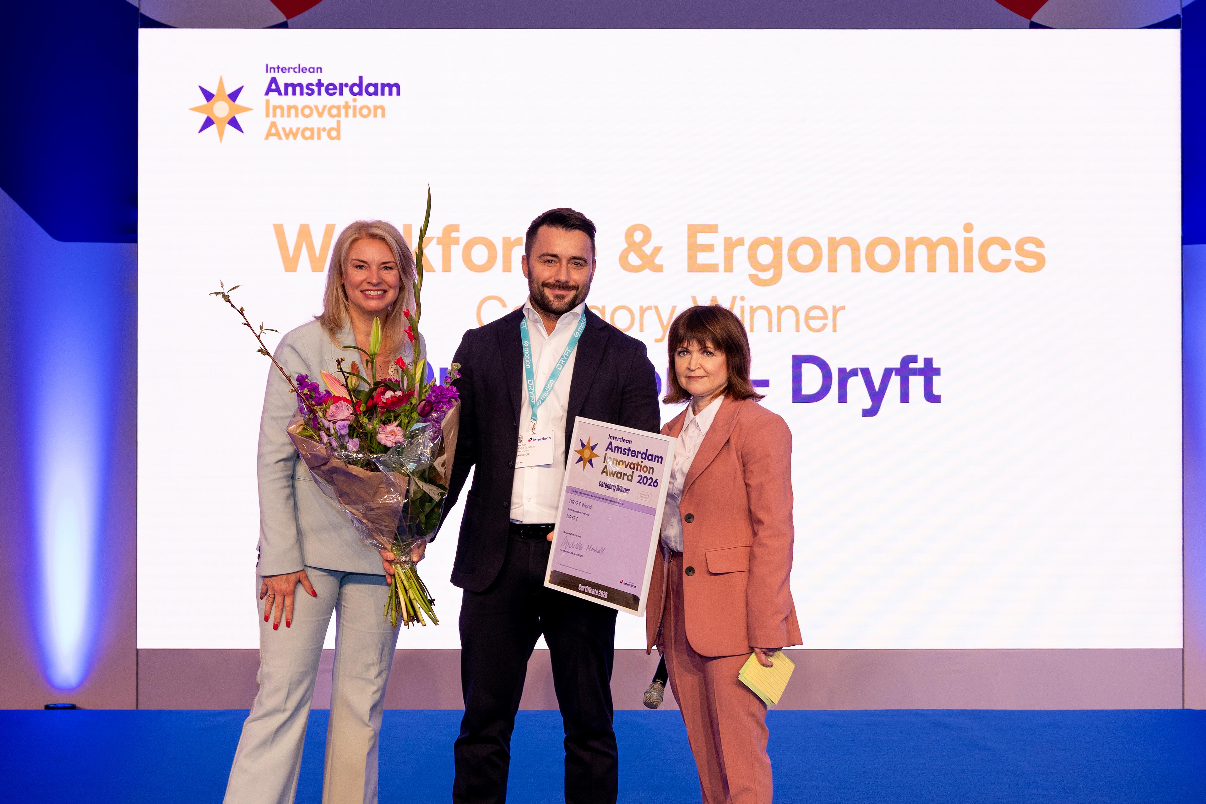 Interclean Amsterdam Innovation Awards - Category Winner - Dryft