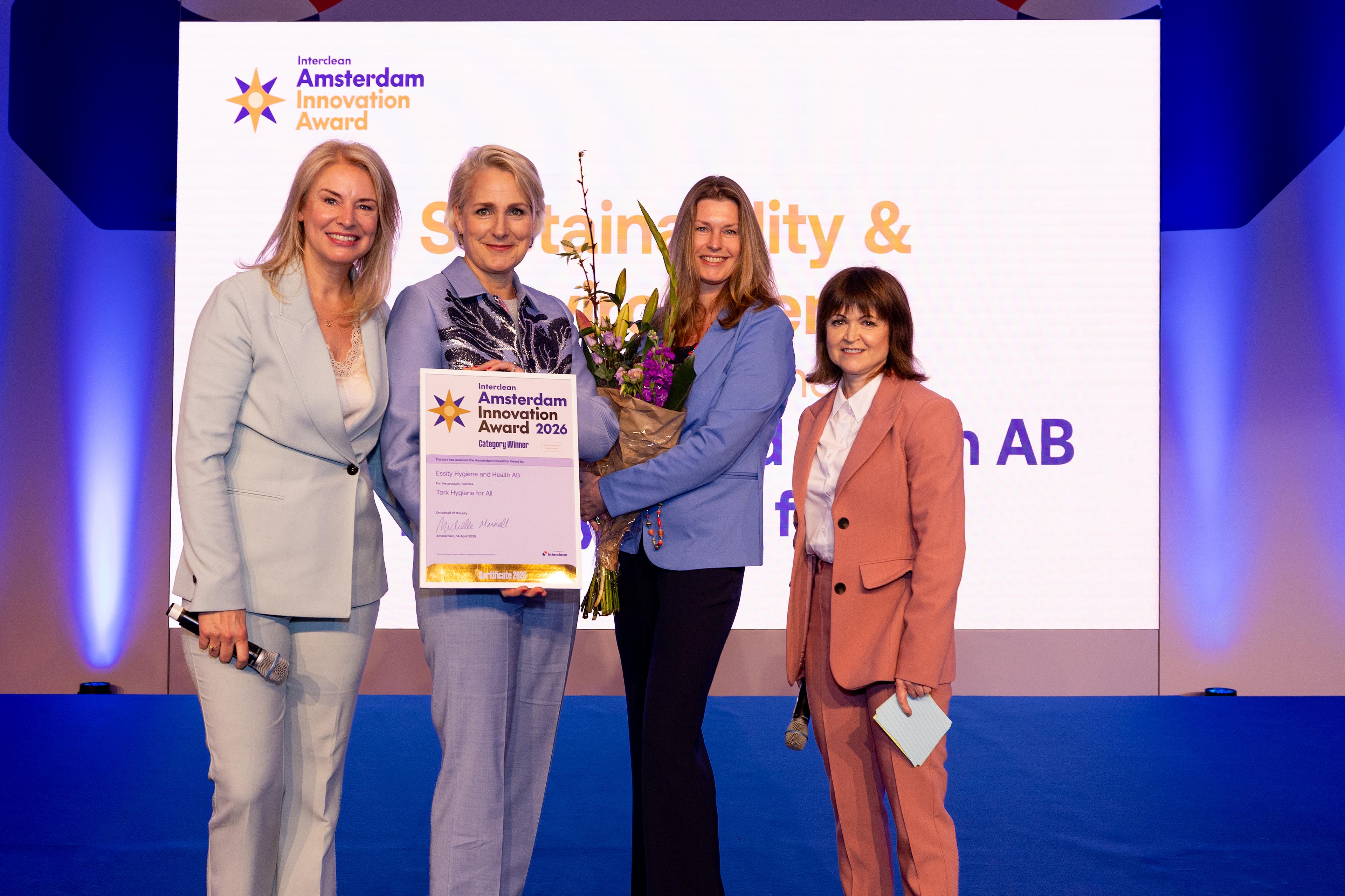 Interclean Amsterdam Innovation Awards - Category Winner - Essity Hygiiene and Health AB