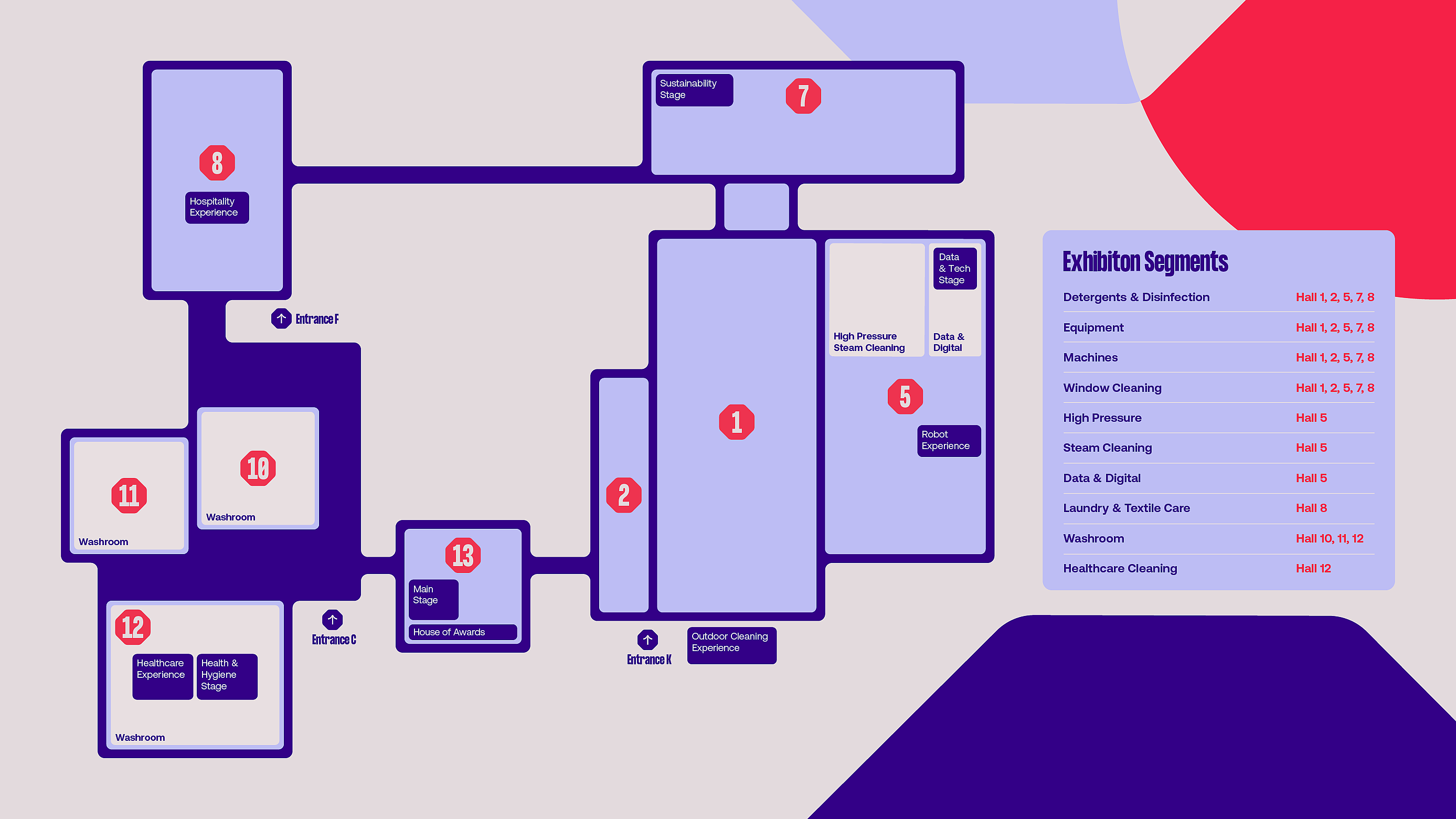 Interclean - Plattegrond 2026 - Legenda Rechts - 20251202