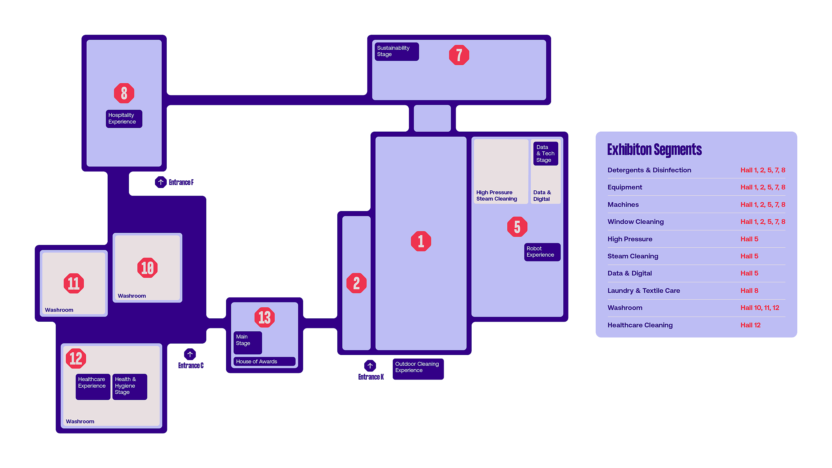 Interclean - Plattegrond 2026 - Legenda Rechts - Geen Achtergrond - 20251202