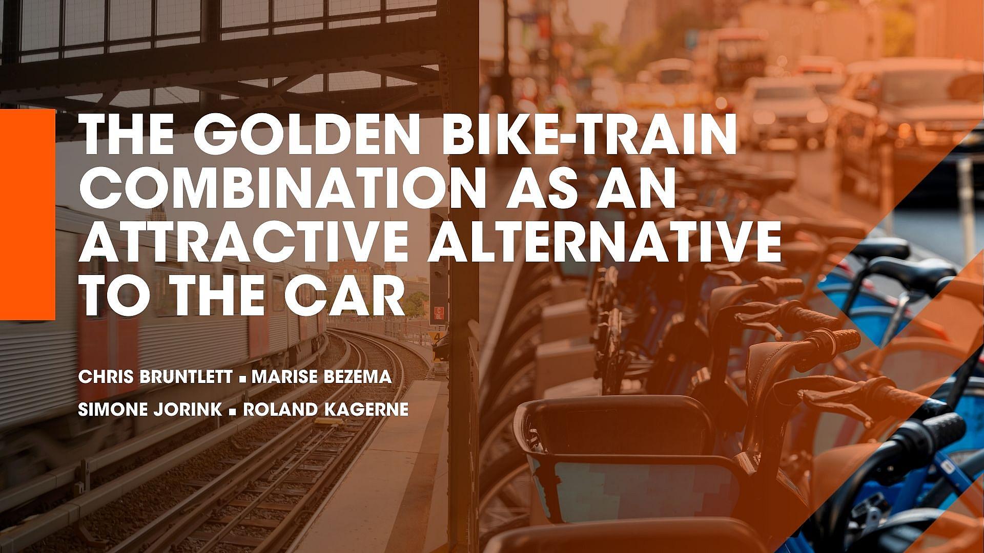 The golden bike-train combination presentation