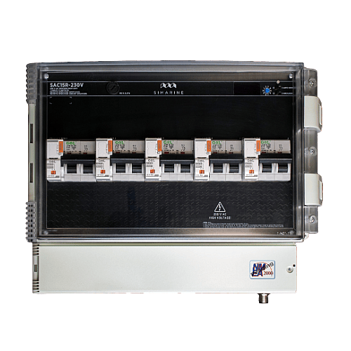 SAC15R  NMEA2000 Smart AC Distribution Unit with Motorized Circ