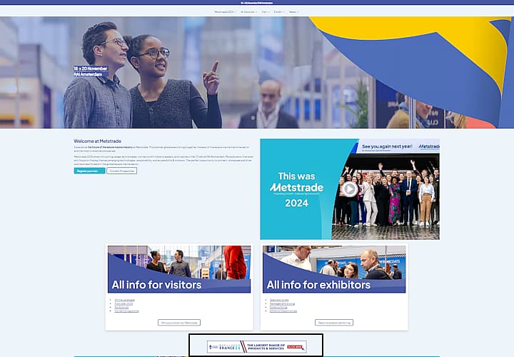 Homepage banner mets voorbeeld