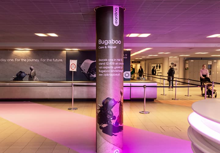 Pilaar Branding rond entree C 