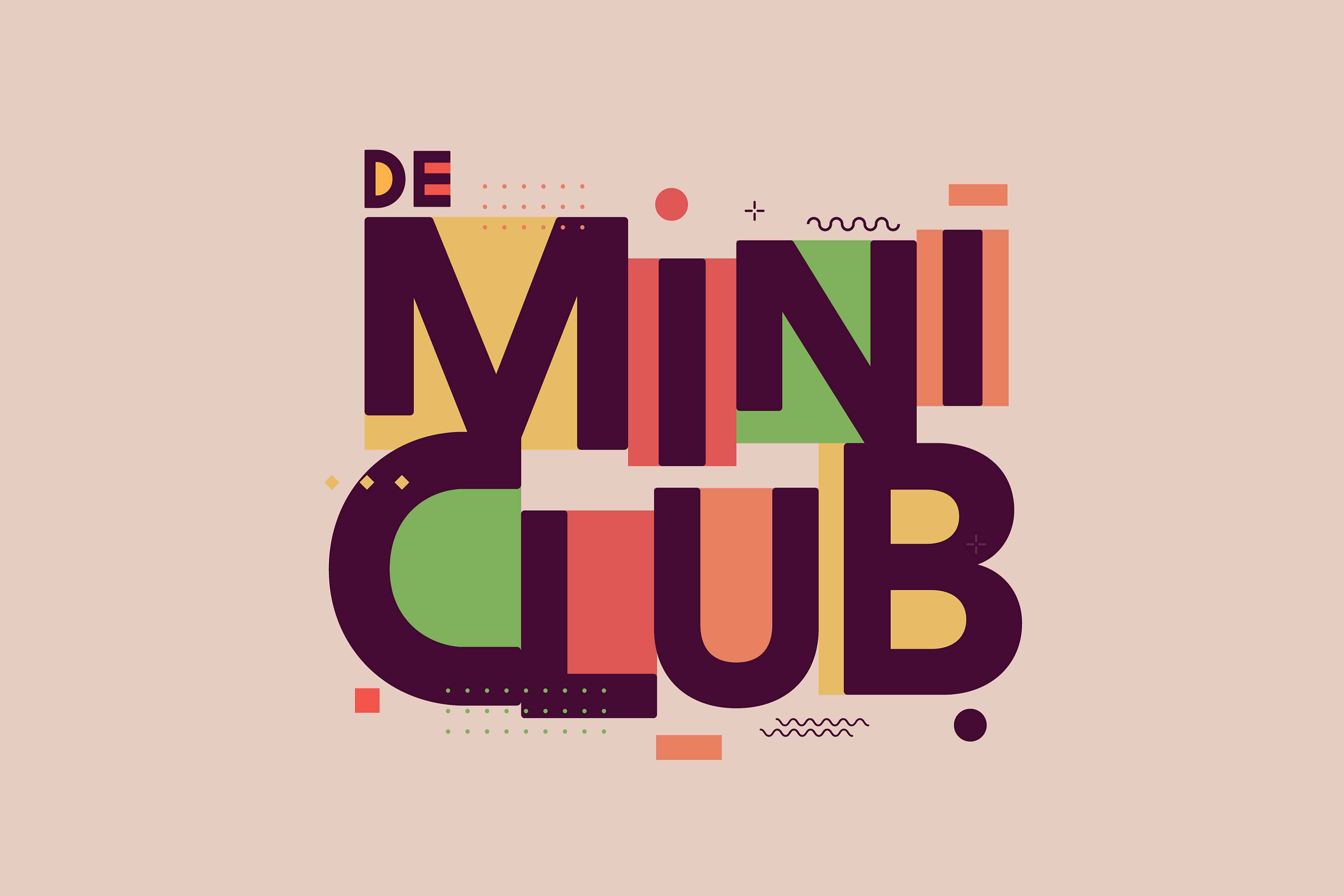 Miniclub logo zacht roze