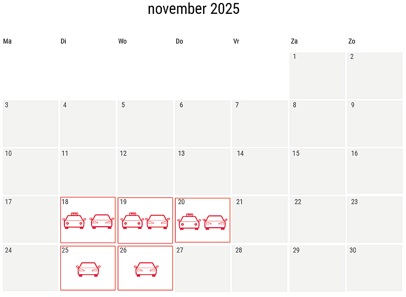 Verwachte drukte op en rondom de RAI in november